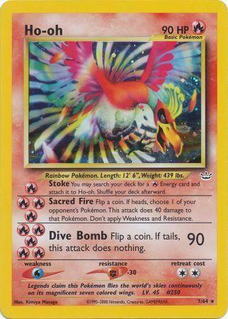Ho-oh (7)  - Unlimited Holofoil Neo Revelation - Holo Rare
