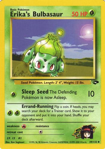Erika's Bulbasaur 039  - Unlimited Gym Challenge - Uncommon