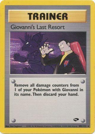 Giovanni's Last Resort 105  - Unlimited Gym Challenge - Rare