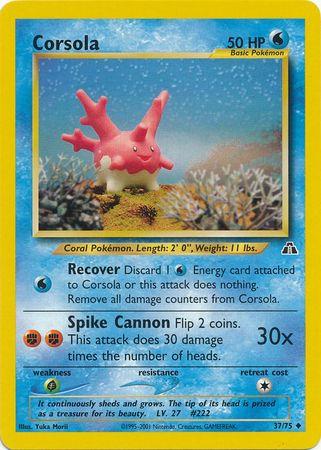 Corsola 037  - Unlimited Neo Discovery - Uncommon
