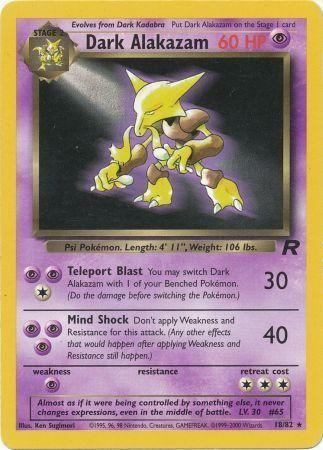 Dark Alakazam (18) (18) 018  - Unlimited Team Rocket - Rare