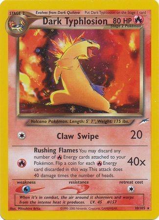 Dark Typhlosion 010  - Unlimited Holofoil Neo Destiny - Holo Rare
