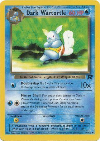 Dark Wartortle 046  - Unlimited Team Rocket - Uncommon