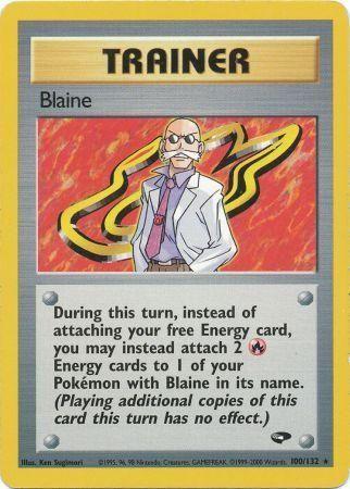 Blaine (100) (100) 100  - Unlimited Gym Challenge - Rare