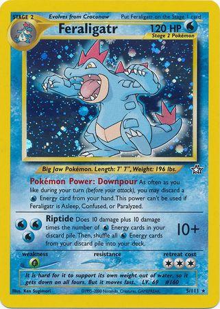 Feraligatr (5)/111  - Unlimited Holofoil Neo Genesis - Holo Rare