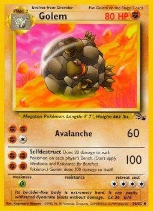 Golem 036  - Unlimited Fossil - Uncommon