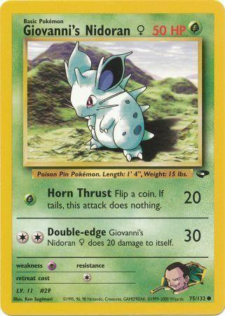 Giovanni's Nidoran F 075  - Unlimited Gym Challenge - Common