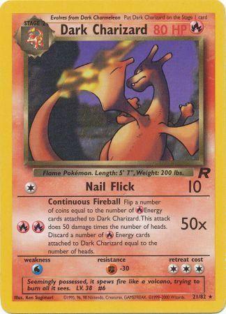 Dark Charizard (21) (21) 021  - Unlimited Team Rocket - Rare
