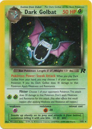 Dark Golbat (7) (7) 007  - Unlimited Holofoil Team Rocket - Holo Rare