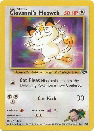 Giovanni's Meowth (74) (74) 074  - Unlimited Gym Challenge - Common