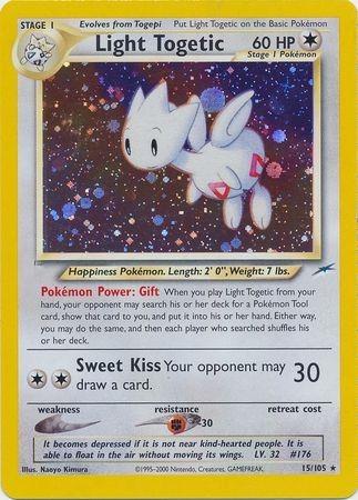Light Togetic/105  - Unlimited Holofoil Neo Destiny - Holo Rare