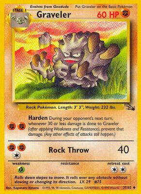 Graveler 037  - Unlimited Fossil - Uncommon
