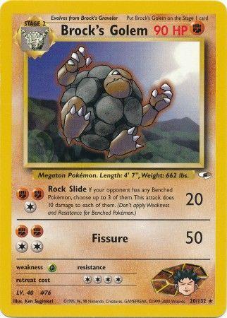 Brock's Golem 020  - Unlimited Gym Heroes - Rare