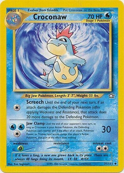 Croconaw (31) (31) 031  - Unlimited Neo Genesis - Uncommon