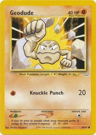 Geodude 044  - Unlimited Neo Revelation - Common