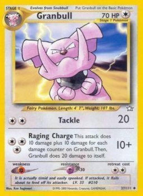 Granbull 037  - Unlimited Neo Genesis - Uncommon