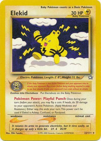 Elekid 022  - Unlimited Neo Genesis - Rare
