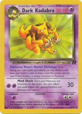 Dark Kadabra 039  - Unlimited Team Rocket - Uncommon