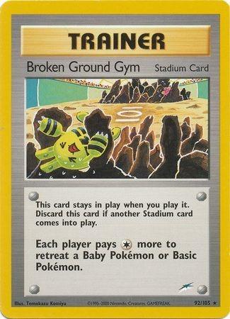 Broken Ground Gym  - Unlimited Neo Destiny - Rare