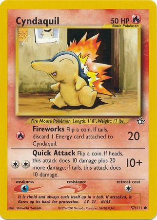 Cyndaquil (57) (57) 057  - Unlimited Neo Genesis - Common