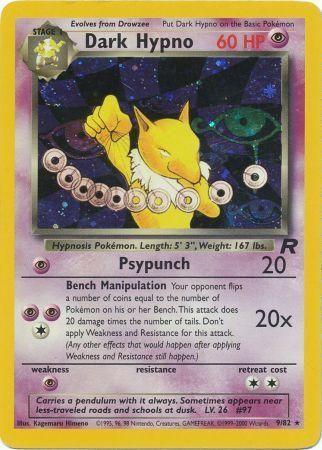 Dark Hypno (9) (9) 009  - Unlimited Holofoil Team Rocket - Holo Rare