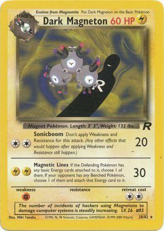 Dark Magneton (28) (28) 028  - Unlimited Team Rocket - Rare