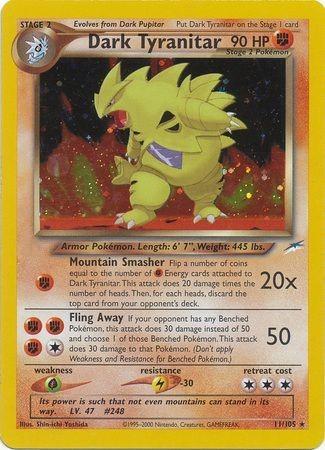 Dark Tyranitar  - Unlimited Holofoil Neo Destiny - Holo Rare
