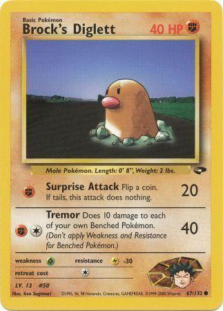 Brock's Diglett 067  - Unlimited Gym Challenge - Common