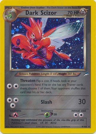 Dark Scizor  - Unlimited Holofoil Neo Destiny - Holo Rare