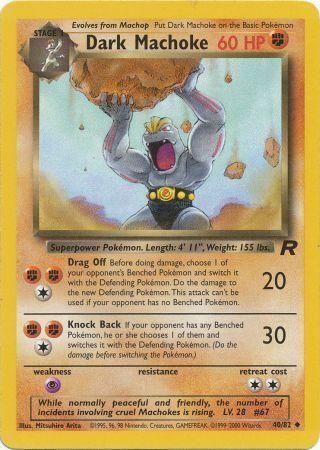 Dark Machoke 040  - Unlimited Team Rocket - Uncommon
