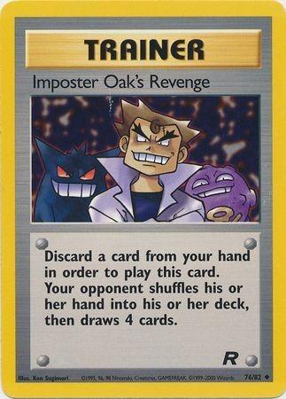 Imposter Oak's Revenge 076/82  - Unlimited Team Rocket - Uncommon