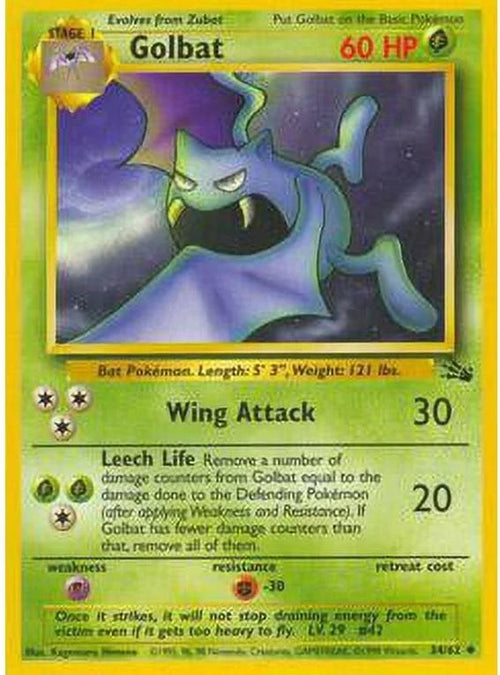 Golbat 034  - Unlimited Fossil - Uncommon
