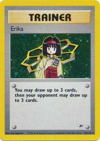 Erika (16) (16) 016  - Unlimited Holofoil Gym Heroes - Holo Rare