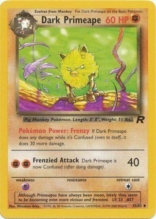 Dark Primeape 043  - Unlimited Team Rocket - Uncommon