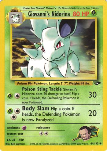 Giovanni's Nidorina 044  - Unlimited Gym Challenge - Uncommon