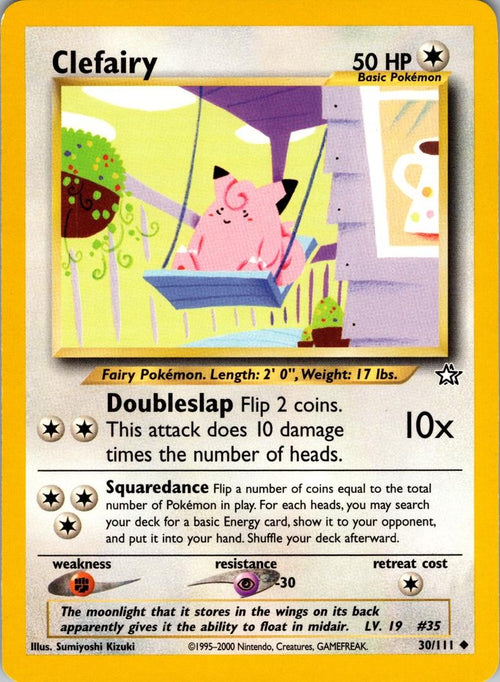Clefairy 030  - Unlimited Neo Genesis - Uncommon