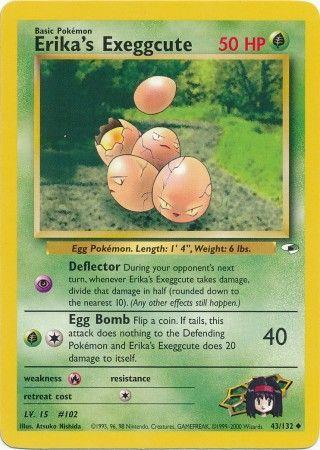 Erika's Exeggcute (43) (43) 043  - Unlimited Gym Heroes - Uncommon