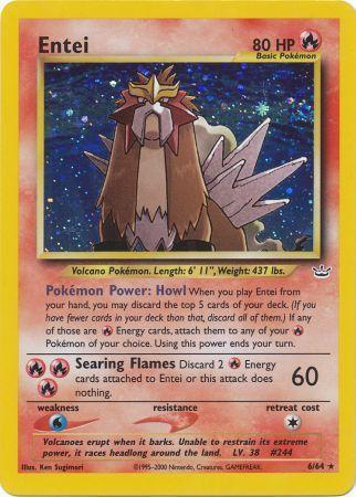 Entei (6)/64  - Unlimited Holofoil Neo Revelation - Holo Rare