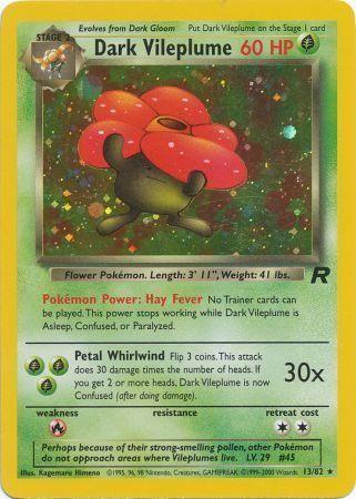 Dark Vileplume (13) (13) 013  - Unlimited Holofoil Team Rocket - Holo Rare