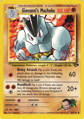 Giovanni's Machoke 042  - Unlimited Gym Challenge - Uncommon