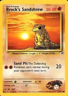 Brock's Sandshrew (72) (72) 072  - Unlimited Gym Heroes - Common