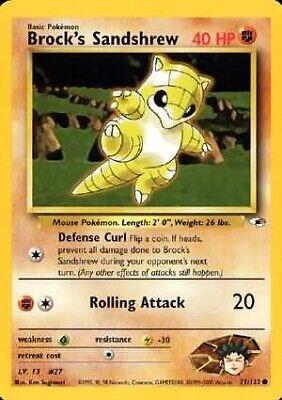 Brock's Sandshrew (71) (71) 071  - Unlimited Gym Heroes - Common