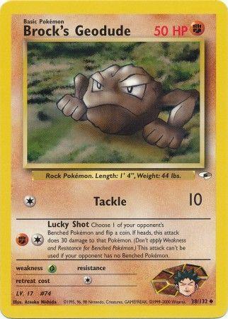 Brock's Geodude (38) (38) 038  - Unlimited Gym Heroes - Uncommon