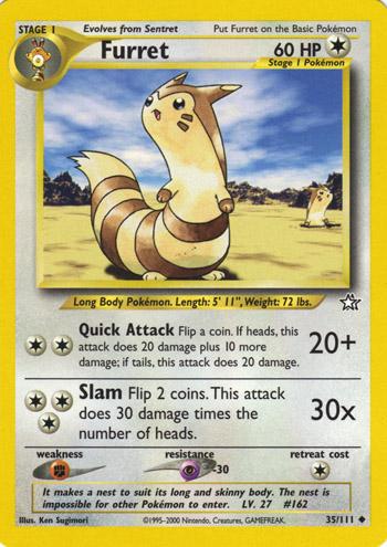 Furret 035  - Unlimited Neo Genesis - Uncommon