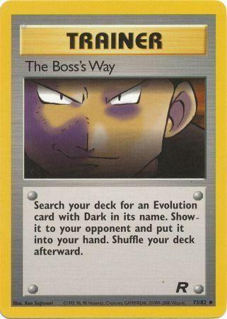 The Boss's Way 073/82  - Unlimited Team Rocket - Uncommon