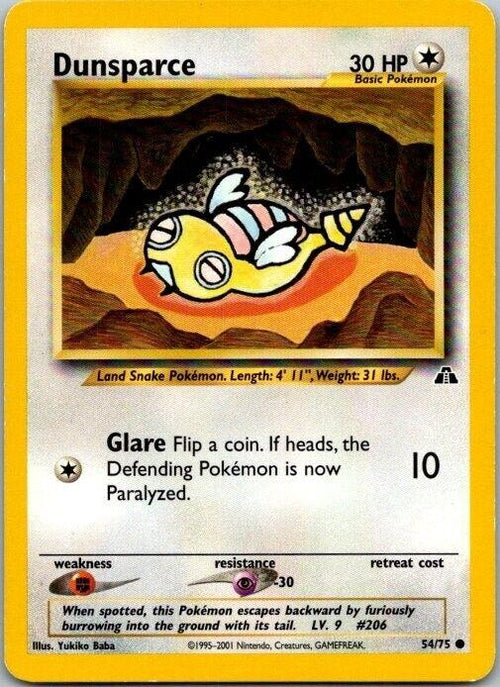 Dunsparce 054  - Unlimited Neo Discovery - Common