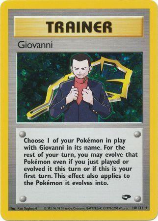 Giovanni (18)  - Unlimited Holofoil Gym Challenge - Holo Rare