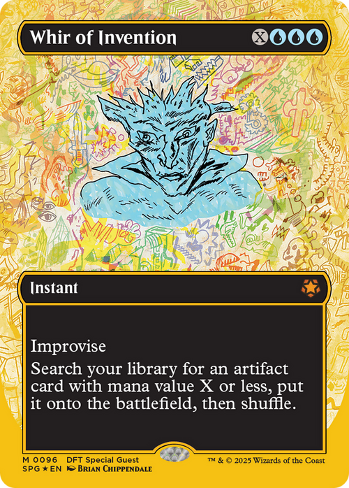 Whir of Invention (Borderless) (First-Place Foil) (SPG-096) - Special Guests Foil