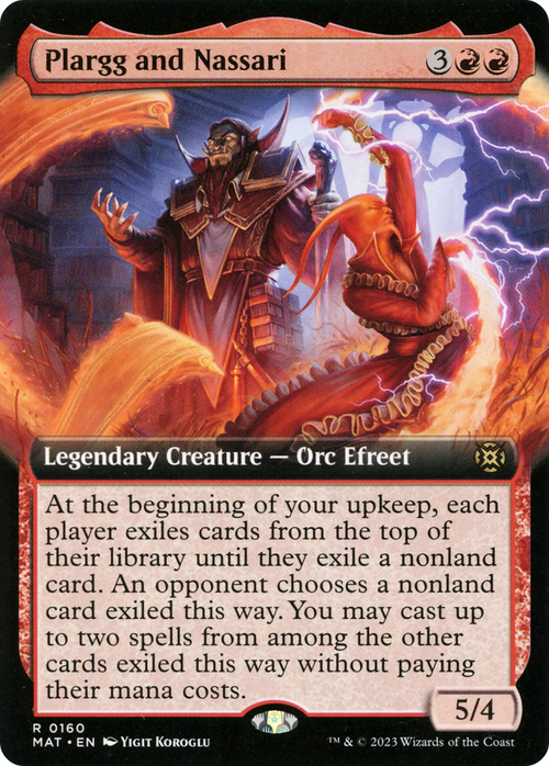Plargg and Nassari (Extended Art) (MAT-160) - March of the Machine: The Aftermath: (Extended Art) Foil