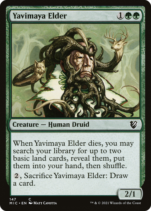 Yavimaya Elder (MIC-147) - Midnight Hunt Commander